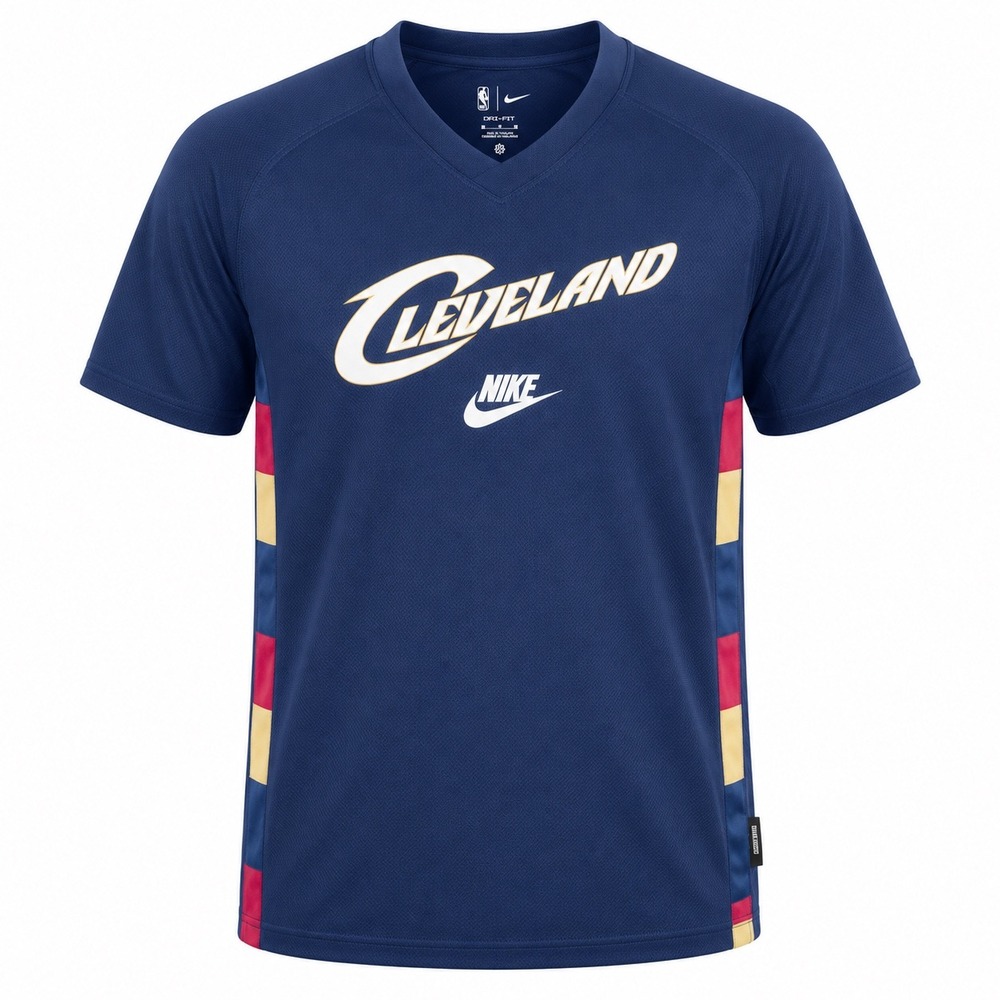 Nike NEW Cleveland Cavaliers Shooting Shirt Navy Mens XL NBA athletic basketball